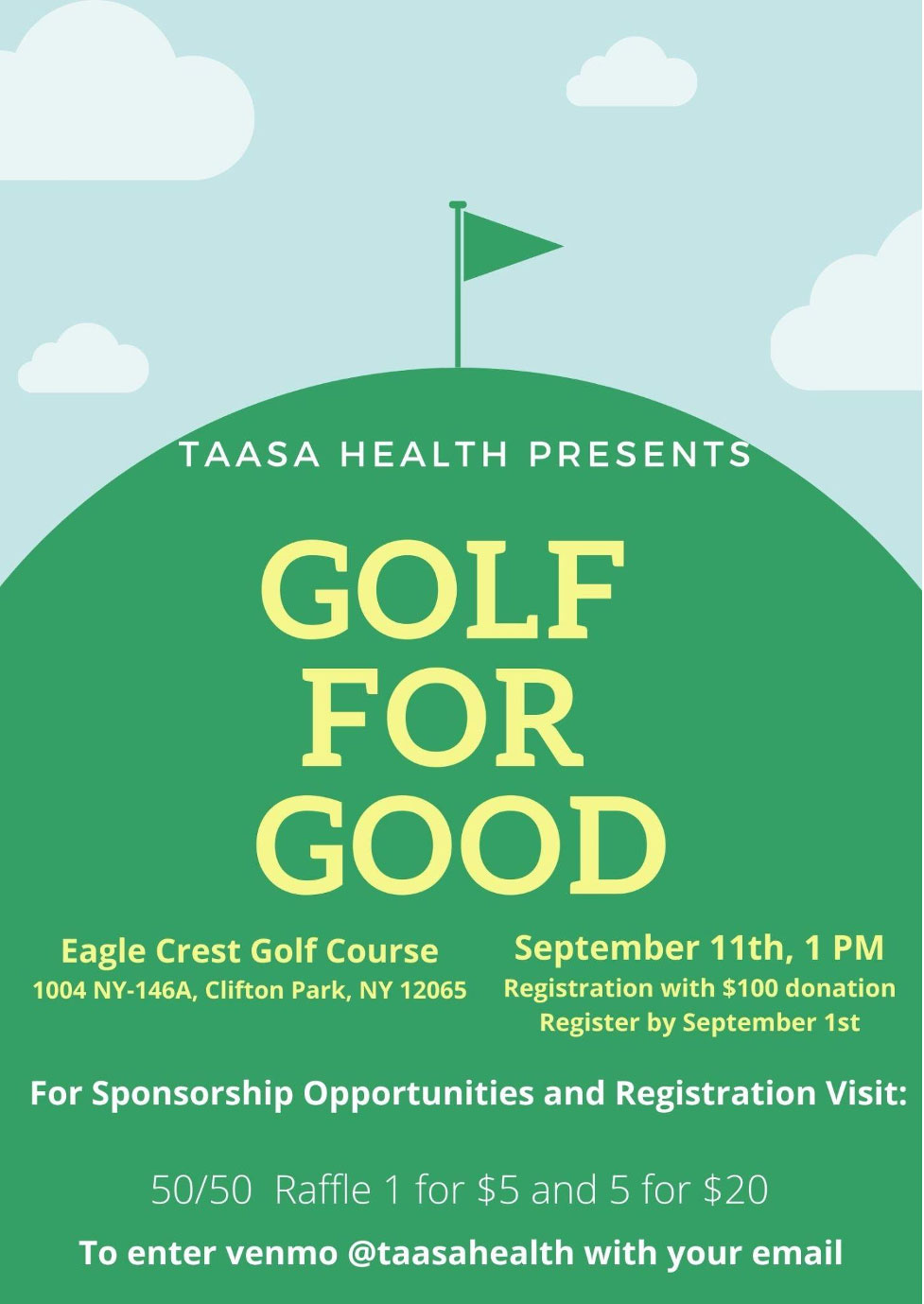 golf for good taasa fundraiser
